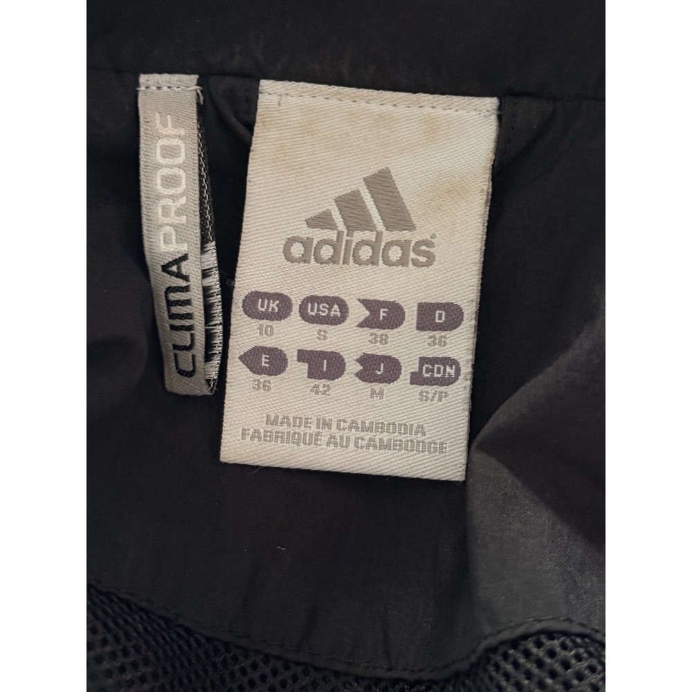 adidas VTG Women's S Black Tracksuit Athletic 3-Stripe Zip-Up Jacket & Jogger - Picture 5 of 10